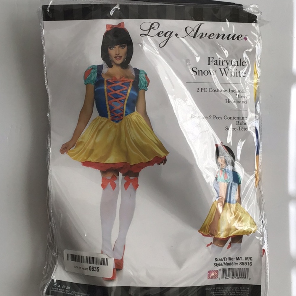 🌼 FAIRYTALE‎ SNOW WHITE HALOWEEN COSTUME. SIZE M/L